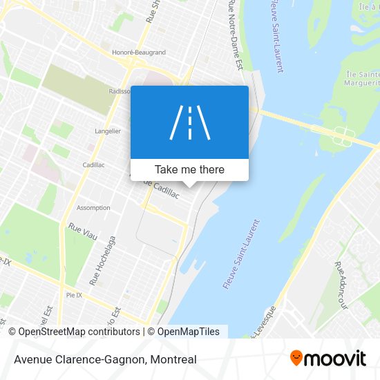 Avenue Clarence-Gagnon map