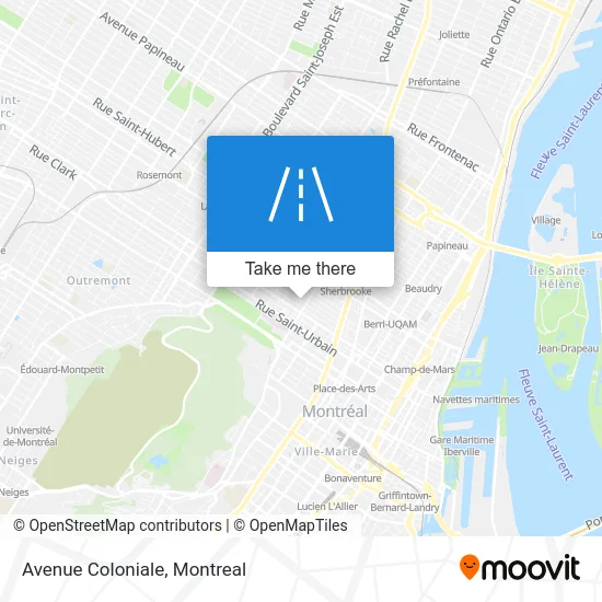 Avenue Coloniale map