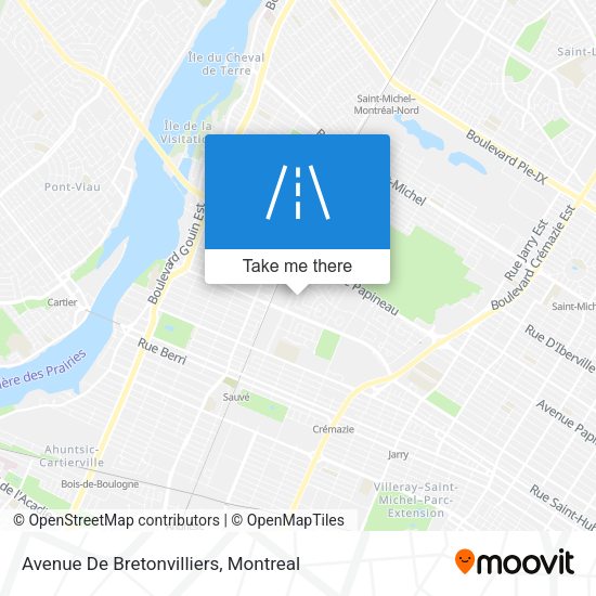 Avenue De Bretonvilliers map