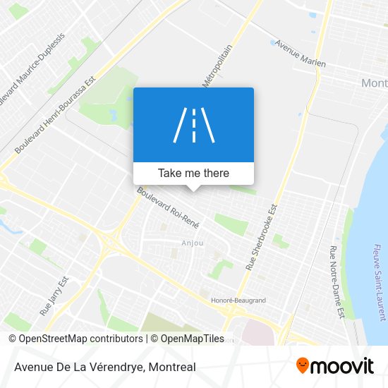 Avenue De La Vérendrye map