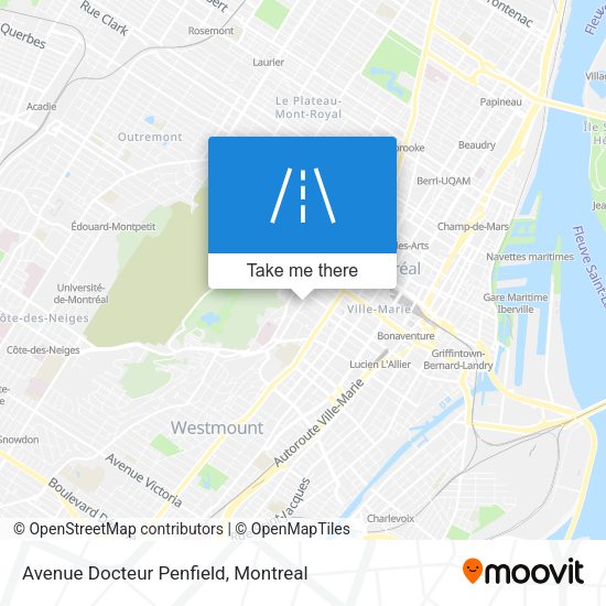 Avenue Docteur Penfield map