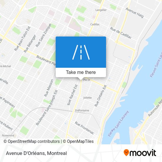 Avenue D'Orléans map