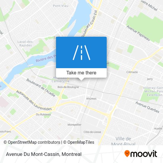 Avenue Du Mont-Cassin map