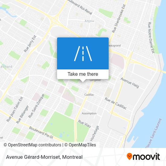 Avenue Gérard-Morriset map