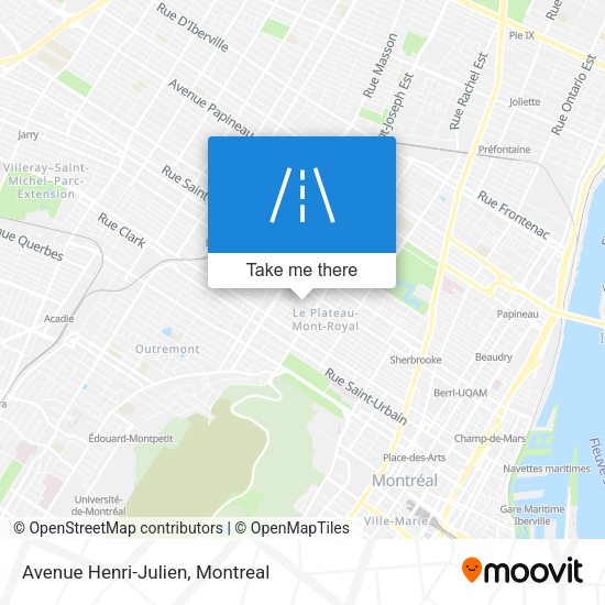 Avenue Henri-Julien map