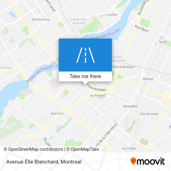 Avenue Élie Blanchard map