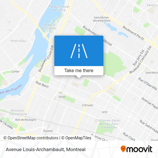 Avenue Louis-Archambault map