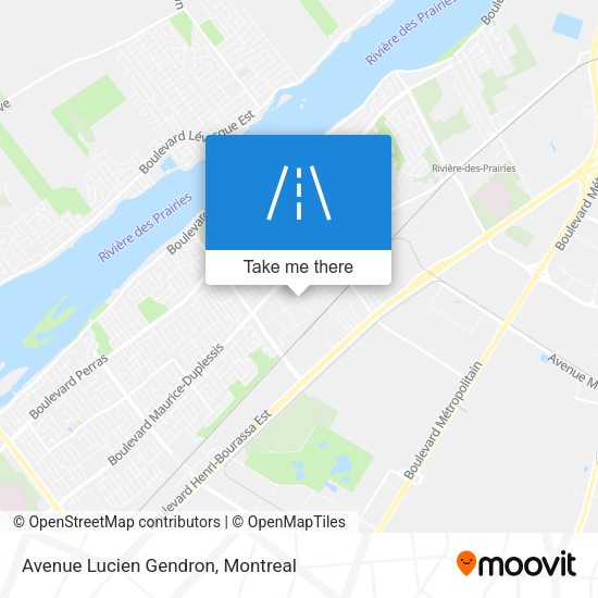 Avenue Lucien Gendron map