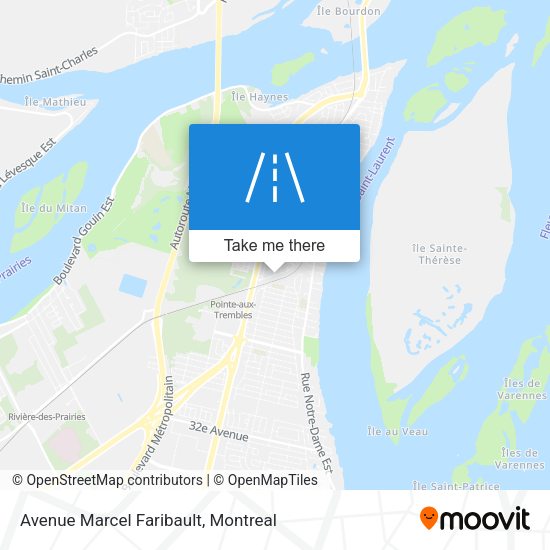 Avenue Marcel Faribault map