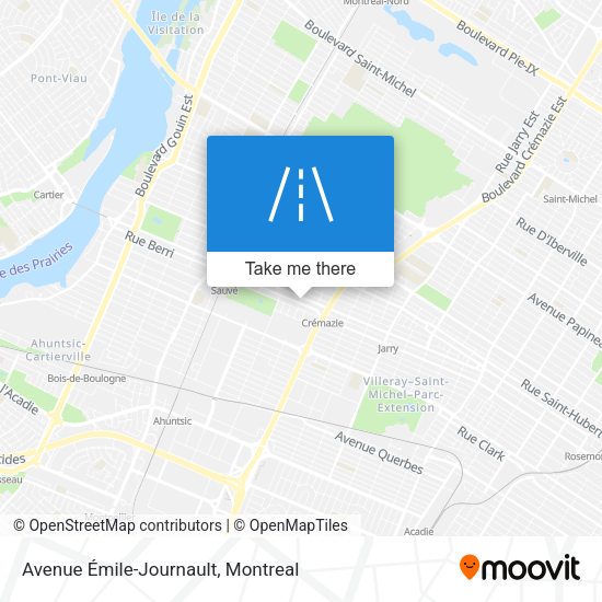 Avenue Émile-Journault map