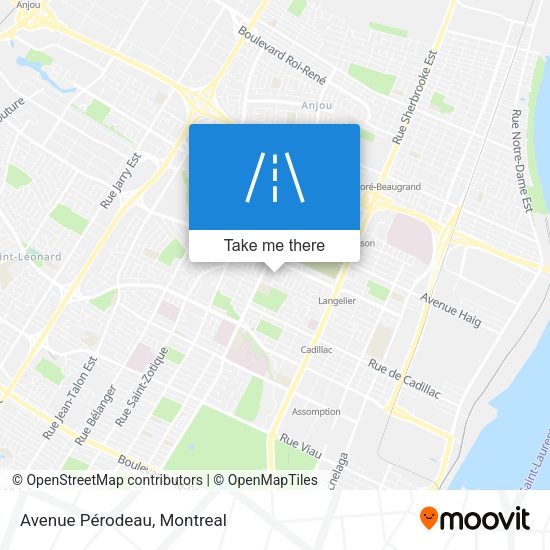 Avenue Pérodeau map