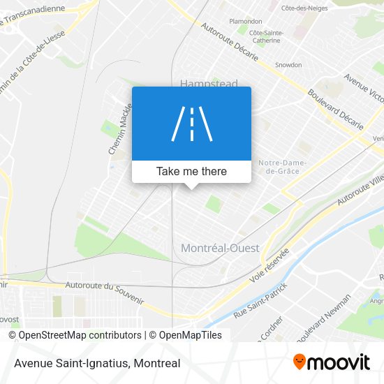 Avenue Saint-Ignatius map