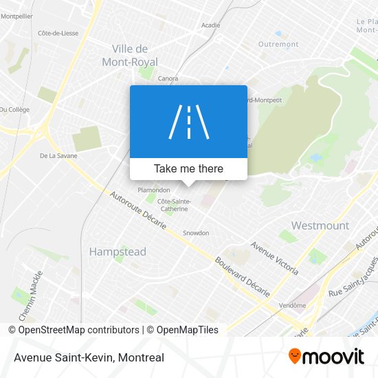 Avenue Saint-Kevin map