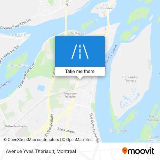 Avenue Yves Thériault map