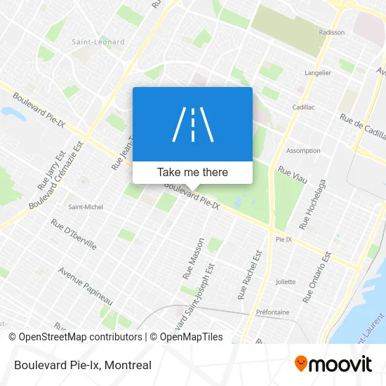 Boulevard Pie-Ix map
