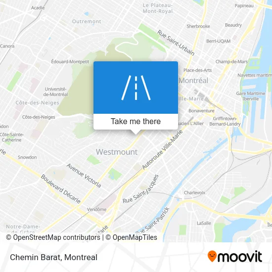 Chemin Barat map