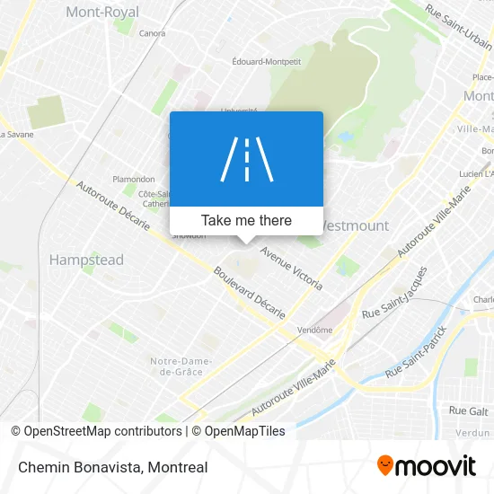 Chemin Bonavista map