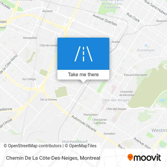 Chemin De La Côte-Des-Neiges map