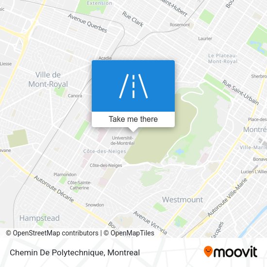 Chemin De Polytechnique map
