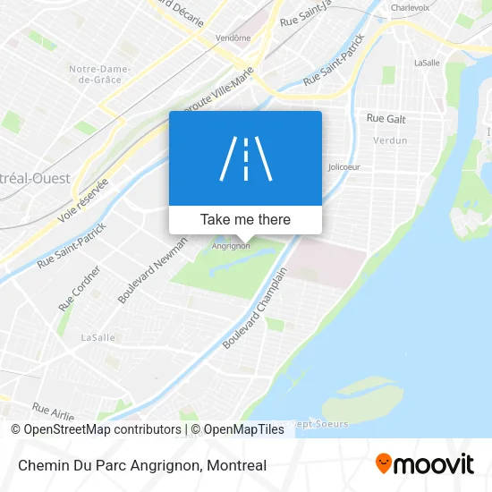 Chemin Du Parc Angrignon map