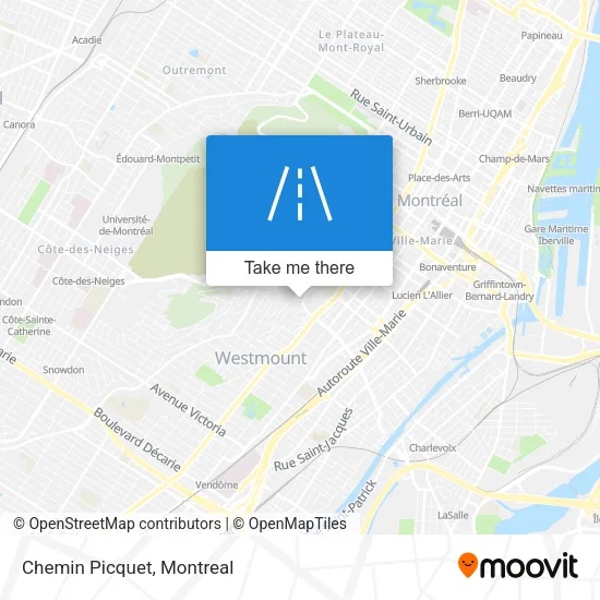 Chemin Picquet map