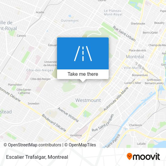 Escalier Trafalgar map