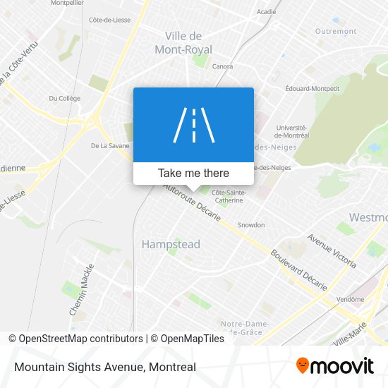 Mountain Sights Avenue map