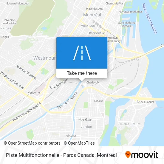 Piste Multifonctionnelle - Parcs Canada map