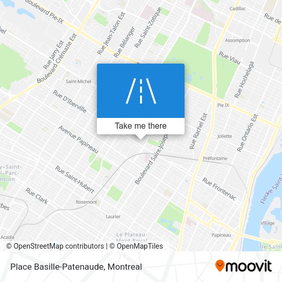 Place Basille-Patenaude map