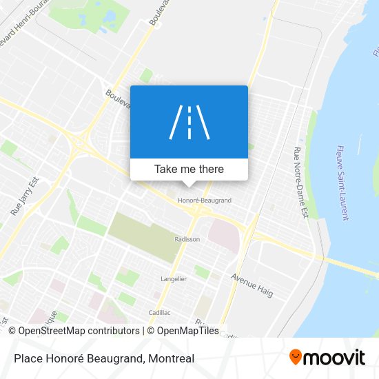Place Honoré Beaugrand map