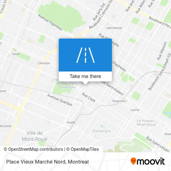Place Vieux Marché Nord map