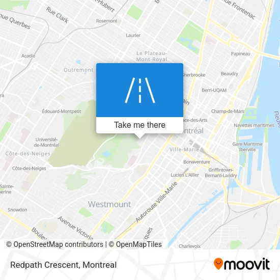 Redpath Crescent map