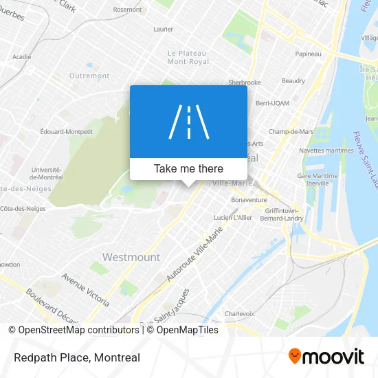 Redpath Place map
