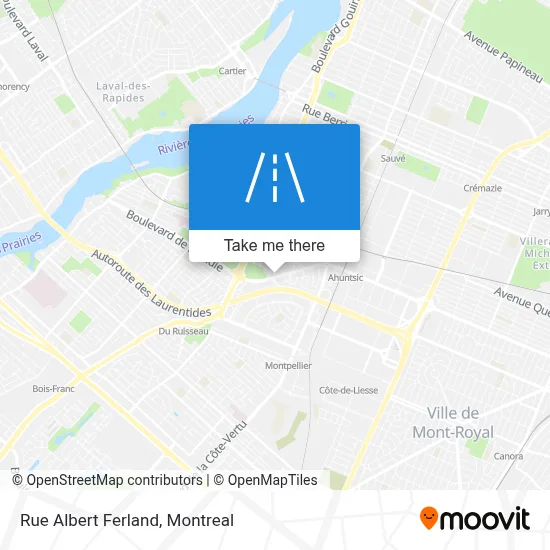 Rue Albert Ferland map