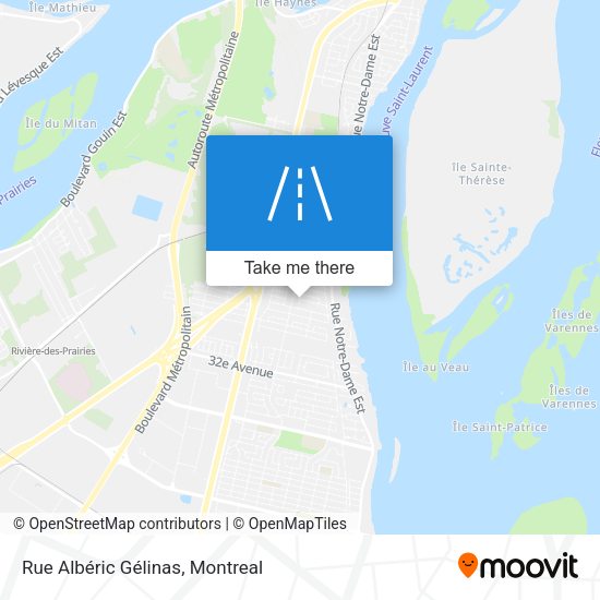 Rue Albéric Gélinas map