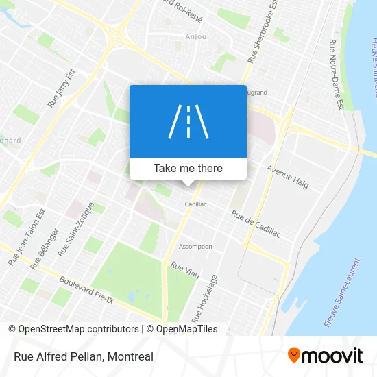 Rue Alfred Pellan map