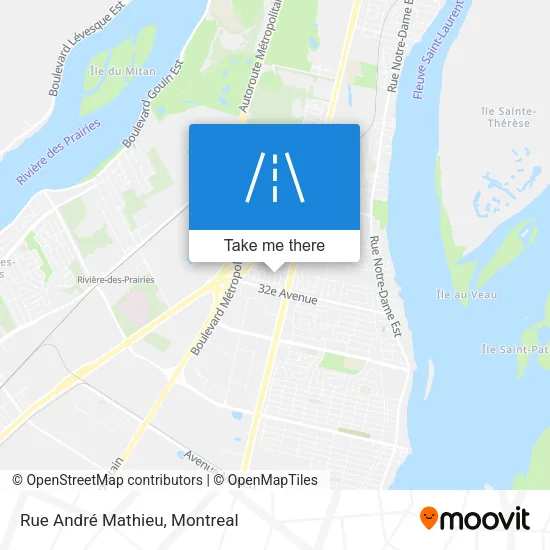 Rue André Mathieu map