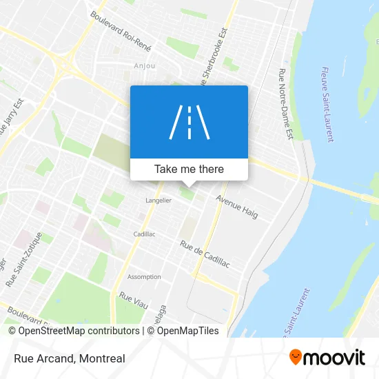 Rue Arcand map