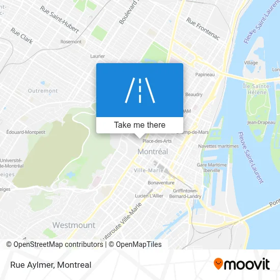 Rue Aylmer map