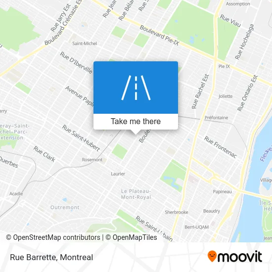 Rue Barrette map