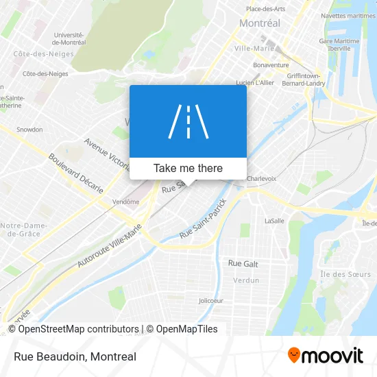 Rue Beaudoin map