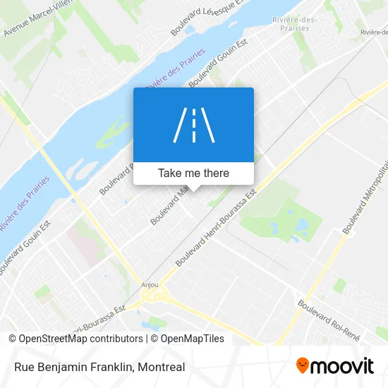 Rue Benjamin Franklin map