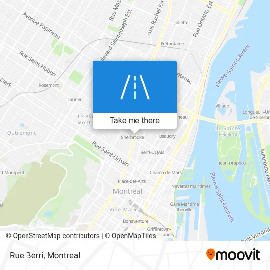 Rue Berri map