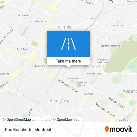Rue Bouchette map