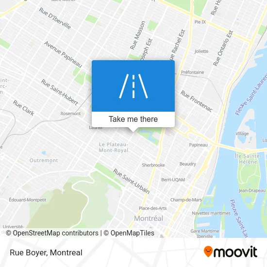 Rue Boyer map