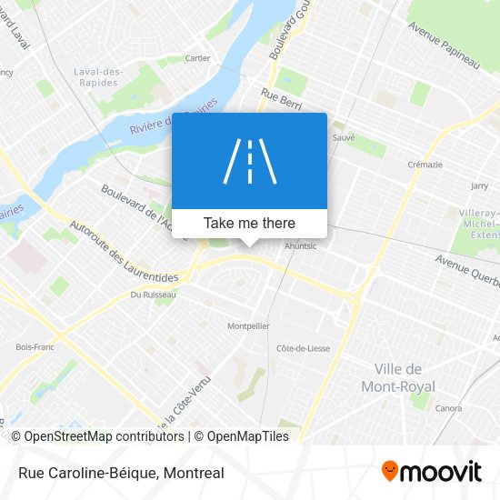 Rue Caroline-Béique map