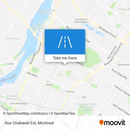 Rue Chabanel Est map