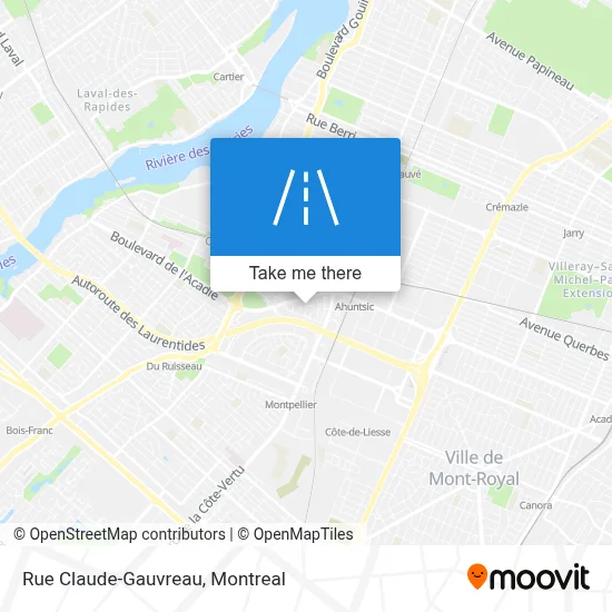 Rue Claude-Gauvreau map