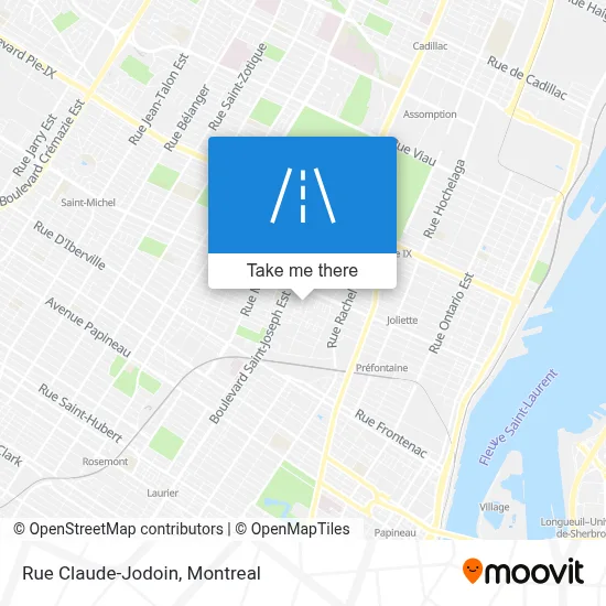 Rue Claude-Jodoin map