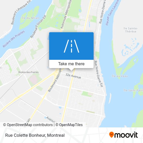 Rue Colette Bonheur map